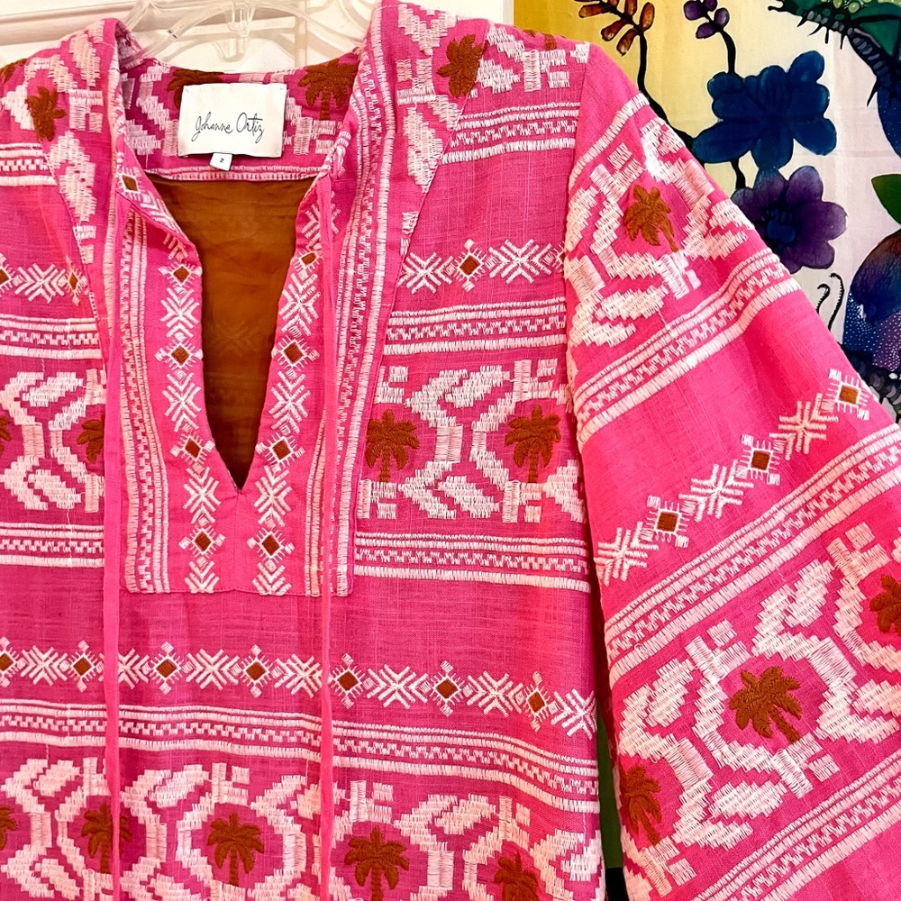 🌺🎉HP🎉🌺 NWOT Johanna Ortiz Apurimac Embroidered Mini Dress - Picture 13 of 16